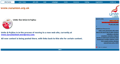 Desktop Screenshot of ourunion.org.uk